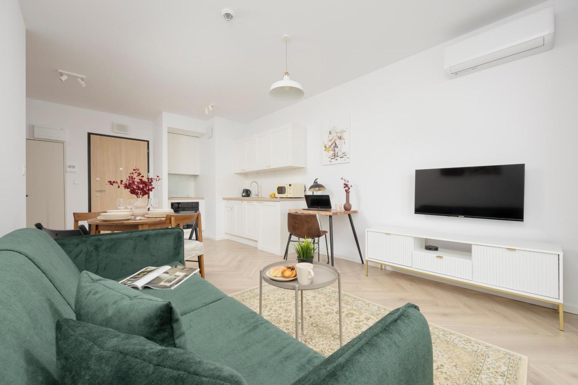 Modern Apartment With Balcony Near Aleje Jerozolimskie By Noclegi Renters Варшава Экстерьер фото